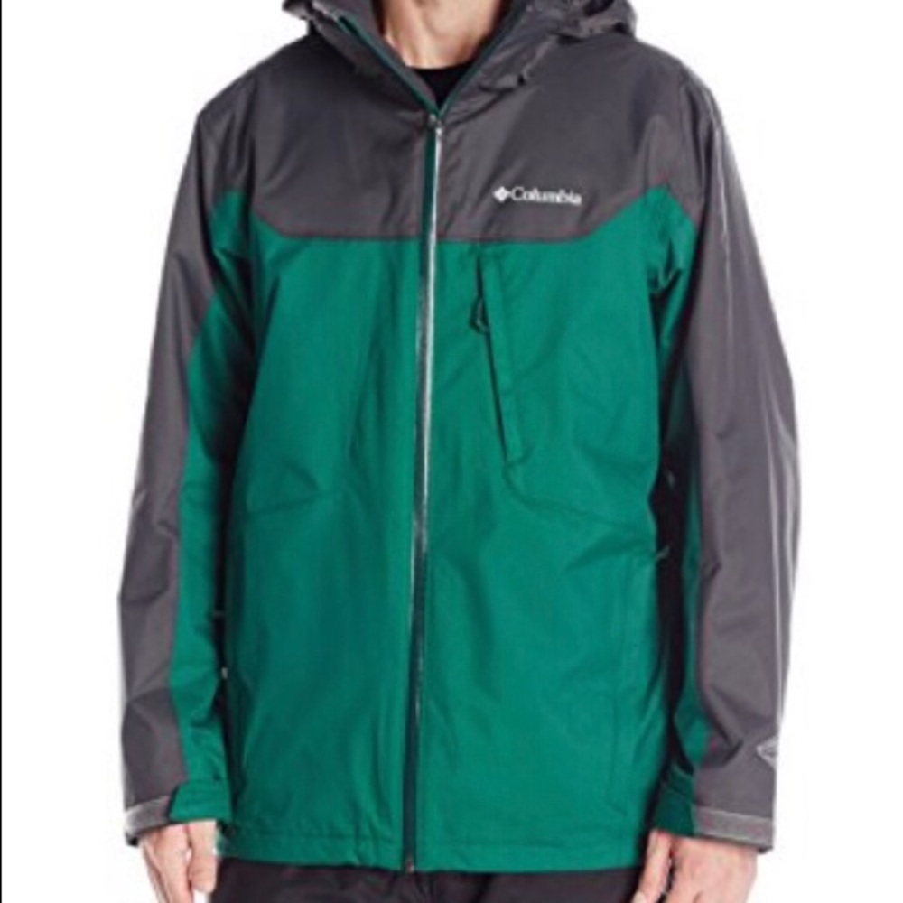 Columbia Mens Whirlibird 3 in 1 Green Jacket 1X